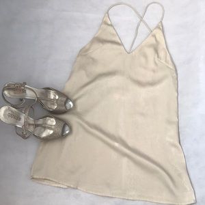 LUCY IN THE SKY gold/tan dress